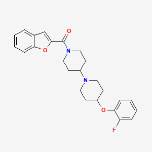 Benzofuran-2-yl(4-(2-fluorophenoxy)-[1,4'-bipiperidin]-1'-yl)methanone