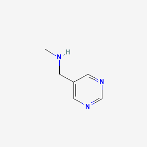 molecular formula C6H9N3 B2411578 N-甲基-5-嘧啶甲胺 CAS No. 497818-07-2