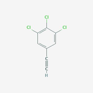 molecular formula C8H3Cl3 B2411584 1,2,3-Trichloro-5-ethynylbenzene CAS No. 2013531-87-6