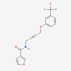 N-(4-(3-(trifluoromethyl)phenoxy)but-2-yn-1-yl)furan-3-carboxamide