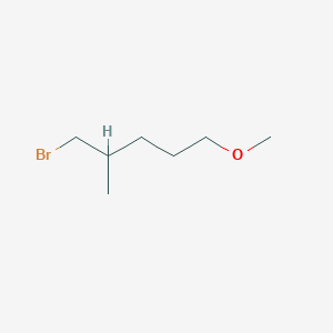 molecular formula C7H15BrO B2411593 1-Bromo-5-methoxy-2-methylpentane CAS No. 1485536-32-0