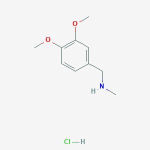 molecular formula C10H16ClNO2 B2411611 1-(3,4-Dimethoxyphenyl)-n-methylmethanamine HCl CAS No. 5077-08-7
