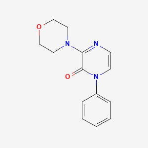 molecular formula C14H15N3O2 B2411612 3-Morpholin-4-yl-1-phenylpyrazin-2-one CAS No. 2379978-45-5