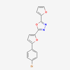 2-[5-(4-Bromophenyl)furan-2-yl]-5-(furan-2-yl)-1,3,4-oxadiazole