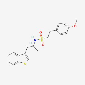 N-(1-(benzo[b]thiophen-3-yl)propan-2-yl)-2-(4-methoxyphenyl)ethanesulfonamide