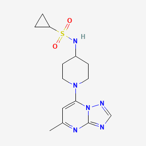 N-[1-(5-Methyl-[1,2,4]triazolo[1,5-a]pyrimidin-7-yl)piperidin-4-yl]cyclopropanesulfonamide