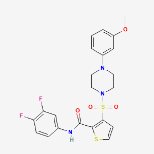 N-(3,4-difluorophenyl)-3-{[4-(3-methoxyphenyl)piperazin-1-yl]sulfonyl}thiophene-2-carboxamide
