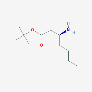 Tert-butyl (3S)-3-aminoheptanoate