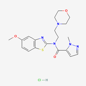 N-(5-methoxybenzo[d]thiazol-2-yl)-1-methyl-N-(2-morpholinoethyl)-1H-pyrazole-5-carboxamide hydrochloride