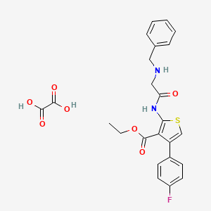 Ethyl 2-(2-(benzylamino)acetamido)-4-(4-fluorophenyl)thiophene-3-carboxylate oxalate