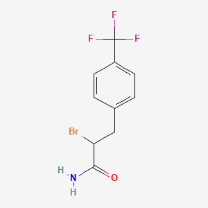 2-Bromo-3-[4-(trifluoromethyl)phenyl]propanamide