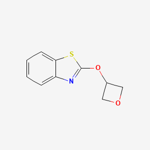molecular formula C10H9NO2S B2411687 2-(Oxetan-3-yloxy)-1,3-benzothiazole CAS No. 2198582-24-8