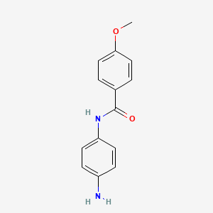 molecular formula C14H14N2O2 B2411715 N-(4-aminophenyl)-4-methoxybenzamide CAS No. 23600-43-3