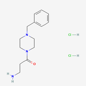3-Amino-1-(4-benzylpiperazin-1-yl)propan-1-one dihydrochloride