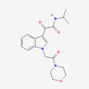 N-isopropyl-2-(1-(2-morpholino-2-oxoethyl)-1H-indol-3-yl)-2-oxoacetamide