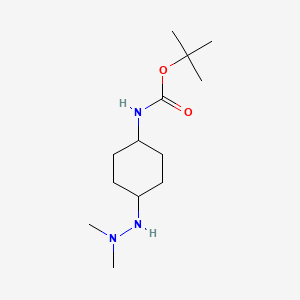 tert-butyl N-[4-(2,2-dimethylhydrazin-1-yl)cyclohexyl]carbamate