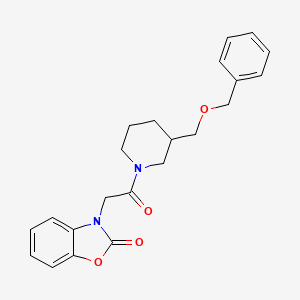 3-(2-(3-((benzyloxy)methyl)piperidin-1-yl)-2-oxoethyl)benzo[d]oxazol-2(3H)-one