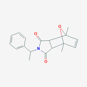molecular formula C18H19NO3 B241175 4,7-dimethyl-2-(1-phenylethyl)-3a,4,7,7a-tetrahydro-1H-4,7-epoxyisoindole-1,3(2H)-dione 
