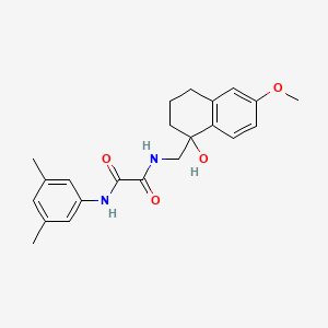 N1-(3,5-dimethylphenyl)-N2-((1-hydroxy-6-methoxy-1,2,3,4-tetrahydronaphthalen-1-yl)methyl)oxalamide