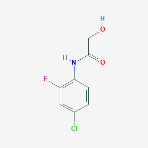 molecular formula C8H7ClFNO2 B2411785 N-(4-chloro-2-fluorophenyl)-2-hydroxyacetamide CAS No. 1155534-62-5