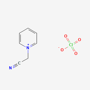 molecular formula C7H7ClN2O4 B2411787 1-(Cyanomethyl)pyridin-1-ium perchlorate CAS No. 856959-07-4