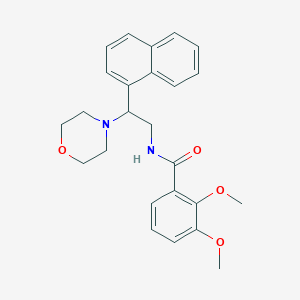 molecular formula C25H28N2O4 B2411788 2,3-dimethoxy-N-(2-morpholino-2-(naphthalen-1-yl)ethyl)benzamide CAS No. 941975-66-2