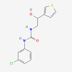 molecular formula C13H13ClN2O2S B2411806 1-(3-Chlorophenyl)-3-(2-hydroxy-2-(thiophen-3-yl)ethyl)urea CAS No. 1251706-23-6