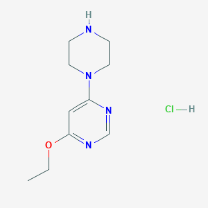 4-Ethoxy-6-(piperazin-1-yl)pyrimidine hydrochloride