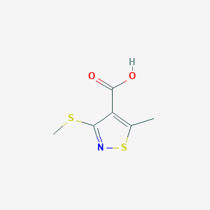 5-methyl-3-methylsulfanyl-1,2-thiazole-4-carboxylic Acid
