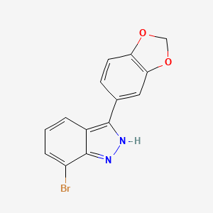 3-(2H-1,3-benzodioxol-5-yl)-7-bromo-1H-indazole