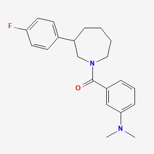 (3-(Dimethylamino)phenyl)(3-(4-fluorophenyl)azepan-1-yl)methanone