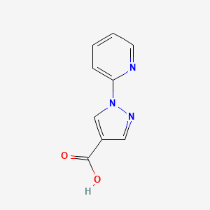 molecular formula C9H7N3O2 B2411841 1-(pyridin-2-yl)-1H-pyrazole-4-carboxylic acid CAS No. 77556-50-4