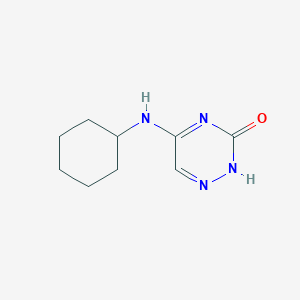 molecular formula C9H14N4O B241186 5-(cyclohexylamino)-2H-1,2,4-triazin-3-one 