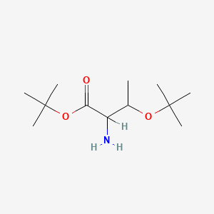 molecular formula C12H25NO3 B2411866 D-苏氨酸，O-(1,1-二甲基乙基)-，1,1-二甲基乙基酯 CAS No. 685087-27-8