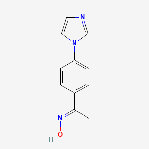 molecular formula C11H11N3O B2411885 1-(4-(1H-咪唑-1-基)苯基)乙酮肟 CAS No. 146139-83-5