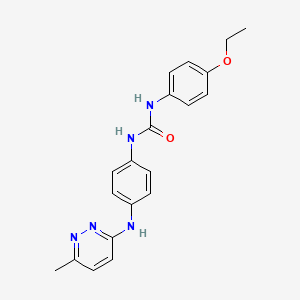 molecular formula C20H21N5O2 B2411890 1-(4-乙氧基苯基)-3-(4-((6-甲基吡啶-3-基)氨基)苯基)脲 CAS No. 1170540-02-9