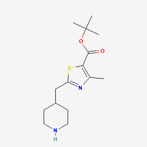 Tert-butyl 4-methyl-2-(piperidin-4-ylmethyl)-1,3-thiazole-5-carboxylate