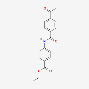 Ethyl 4-[(4-acetylbenzoyl)amino]benzoate