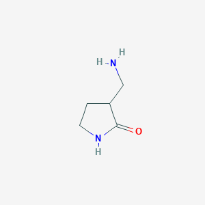 molecular formula C5H10N2O B2411901 3-(Aminomethyl)pyrrolidin-2-one CAS No. 1367941-61-4