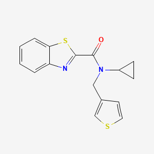 N-cyclopropyl-N-(thiophen-3-ylmethyl)benzo[d]thiazole-2-carboxamide