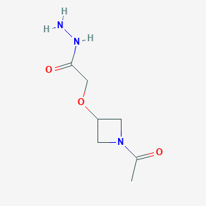 2-[(1-Acetylazetidin-3-yl)oxy]acetohydrazide
