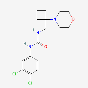 1-(3,4-Dichlorophenyl)-3-[(1-morpholin-4-ylcyclobutyl)methyl]urea