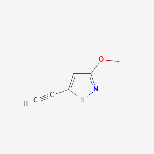 molecular formula C6H5NOS B2411934 5-Ethynyl-3-methoxy-1,2-thiazole CAS No. 1934419-21-2