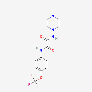 molecular formula C14H17F3N4O3 B2411936 N1-(4-methylpiperazin-1-yl)-N2-(4-(trifluoromethoxy)phenyl)oxalamide CAS No. 920253-11-8
