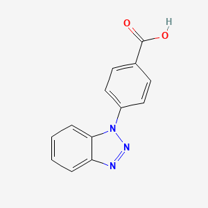 molecular formula C13H9N3O2 B2411938 4-(1H-1,2,3-benzotriazol-1-yl)benzoic acid CAS No. 314248-56-1