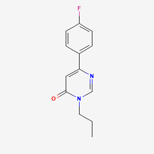 molecular formula C13H13FN2O B2411956 6-(4-fluorophenyl)-3-propylpyrimidin-4(3H)-one CAS No. 1208802-02-1