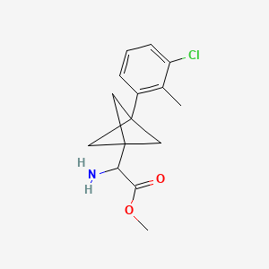 Methyl 2-amino-2-[3-(3-chloro-2-methylphenyl)-1-bicyclo[1.1.1]pentanyl]acetate