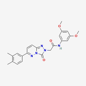 molecular formula C23H23N5O4 B2411984 N-(3,5-dimethoxyphenyl)-2-(6-(3,4-dimethylphenyl)-3-oxo-[1,2,4]triazolo[4,3-b]pyridazin-2(3H)-yl)acetamide CAS No. 1251707-26-2