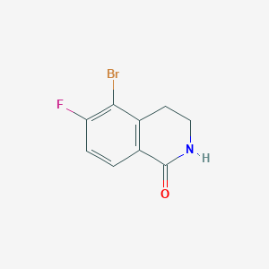 molecular formula C9H7BrFNO B2411989 5-溴-6-氟-3,4-二氢-2H-异喹啉-1-酮 CAS No. 1856624-47-9
