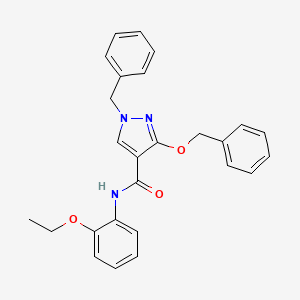 1-benzyl-3-(benzyloxy)-N-(2-ethoxyphenyl)-1H-pyrazole-4-carboxamide